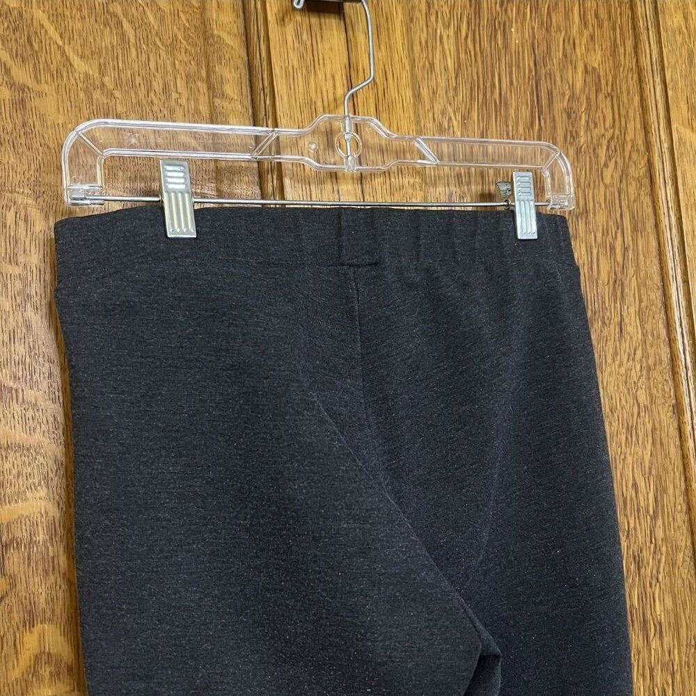 Lou & Grey Women Small Mixed Media Moto Skinny Pants Black Gray Pull On Leggings - Picture 6 of 9